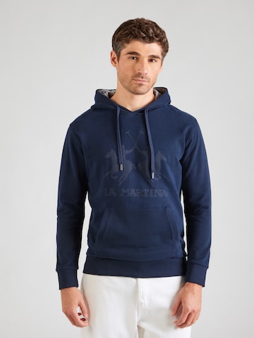 Felpa di La Martina in blu: frontale