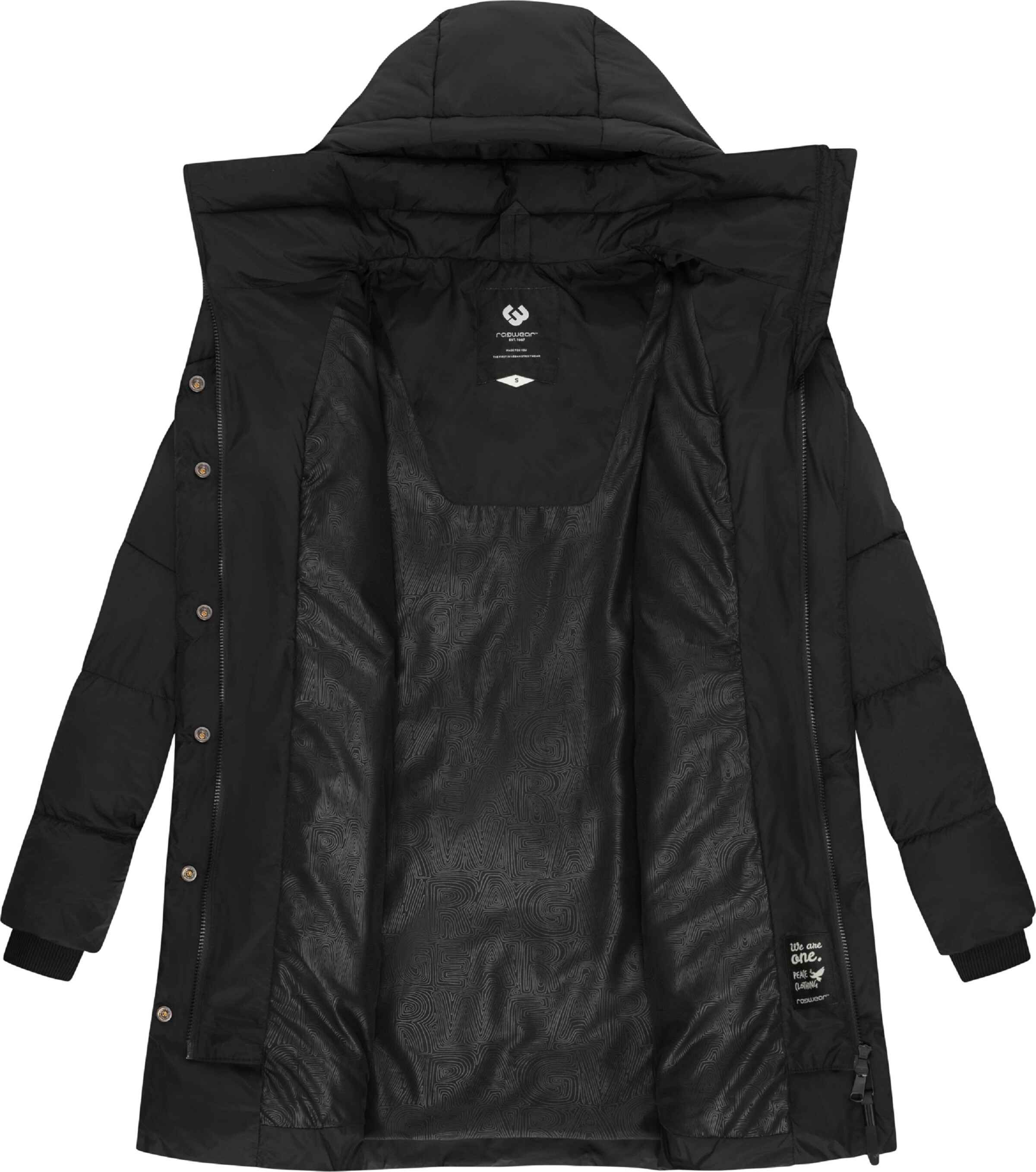 Ragwear Vinterfrakke 'Niara' i sort