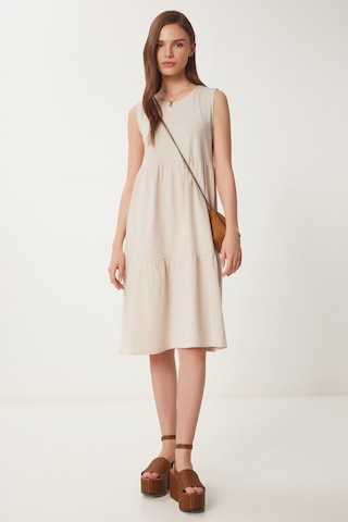Happiness İstanbul Kleid in Beige