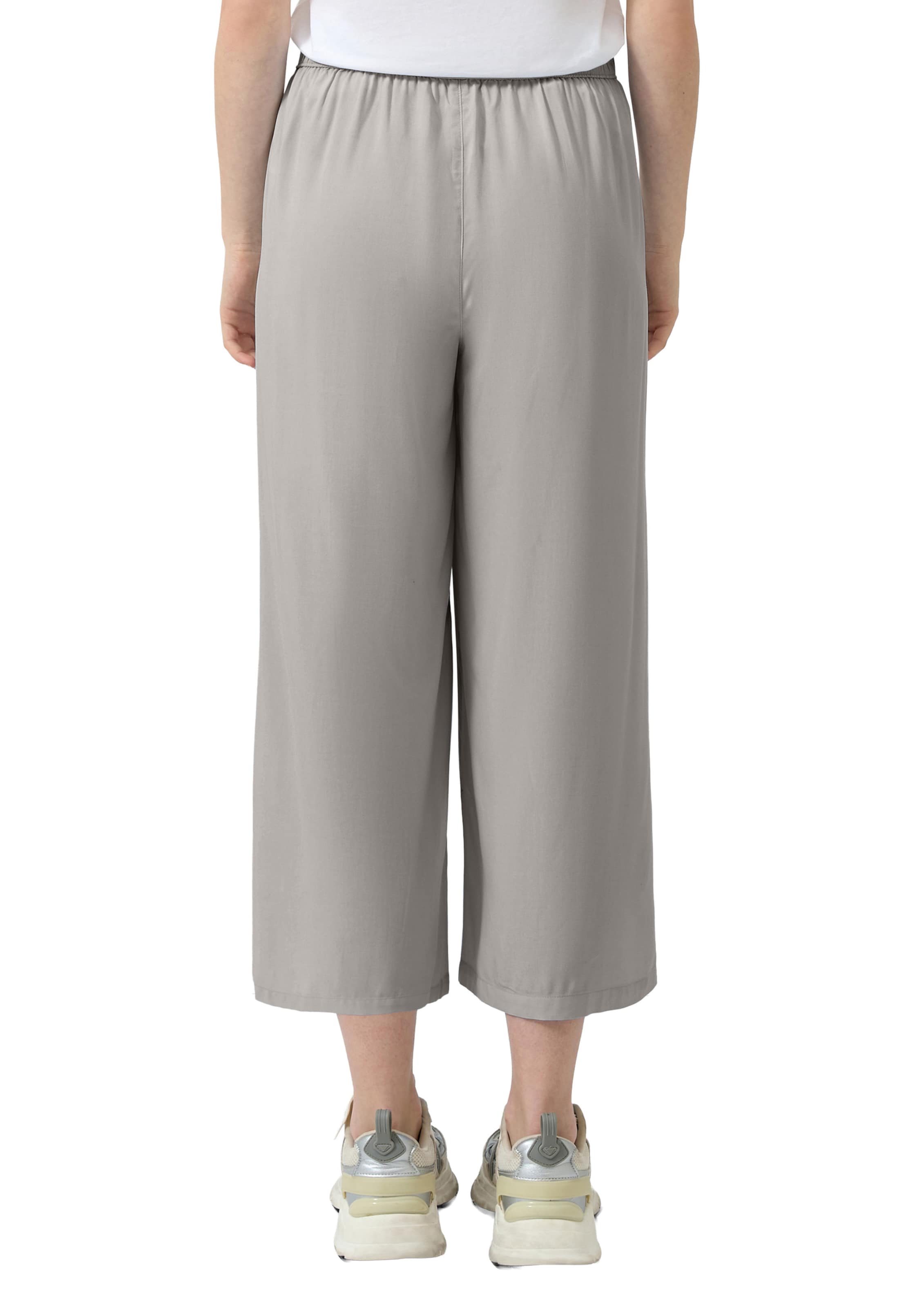 Wide Leg Pantalon QS en gris