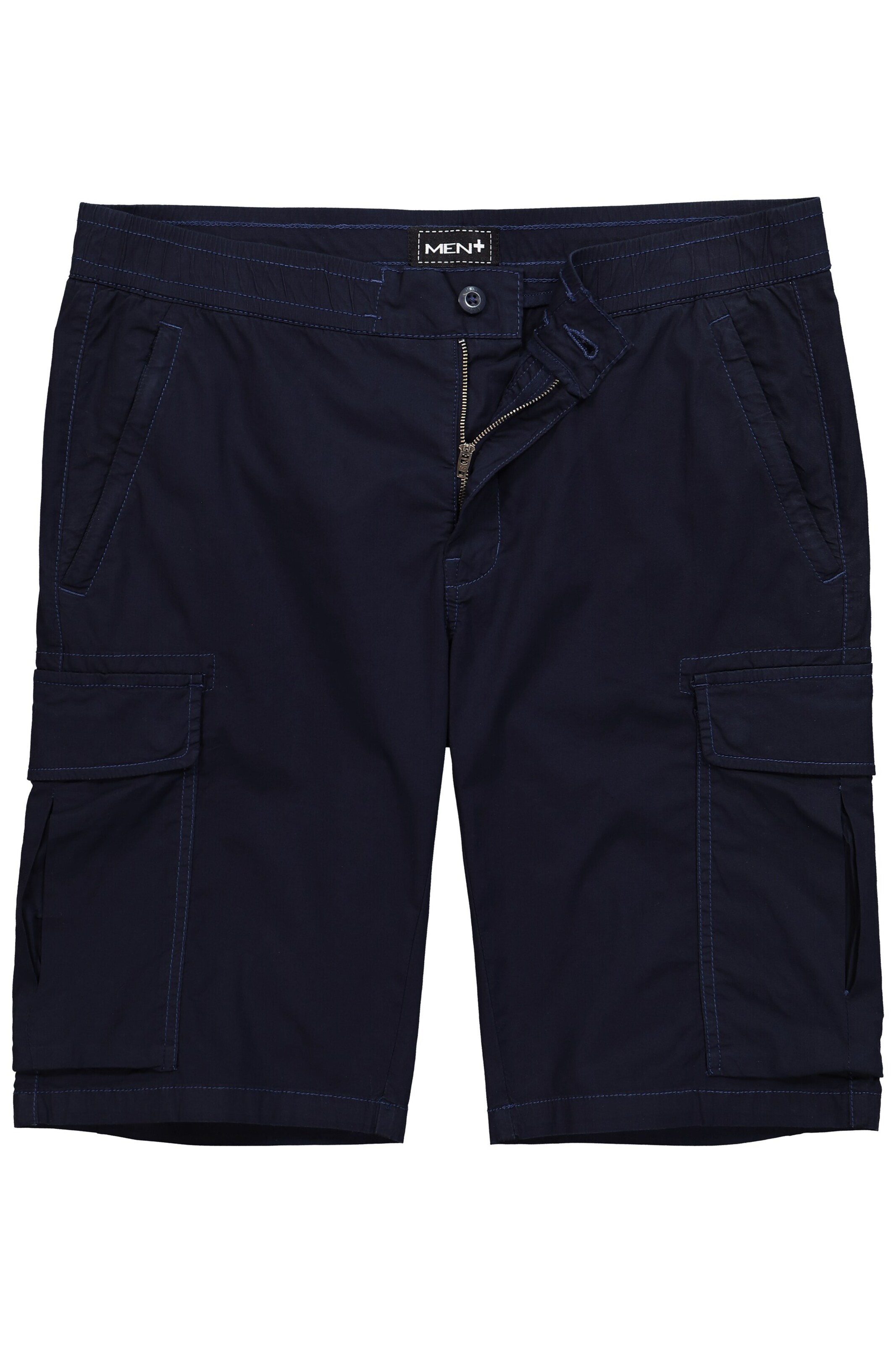 Men Plus Broek in Blauw: voorkant