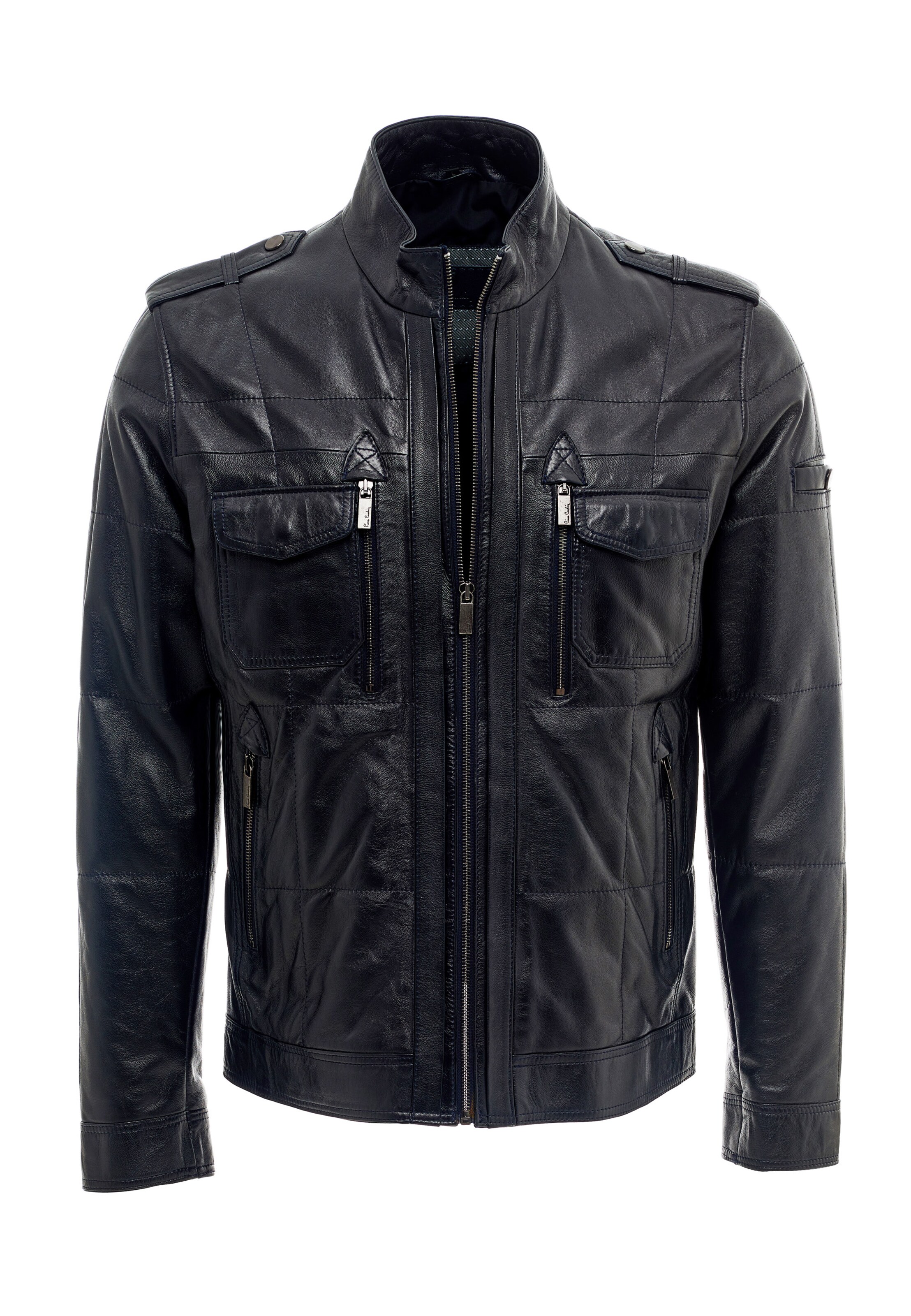 PIERRE CARDIN Tussenjas in Blauw: voorkant