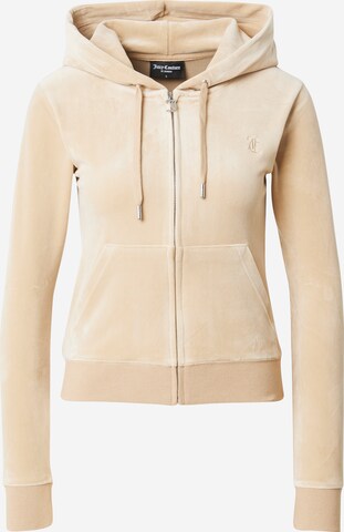 Juicy Couture Sweatjacke in Beige: predná strana