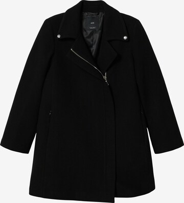 MANGO Between-Seasons Coat 'Sandy' in Black: front