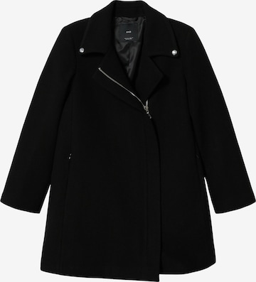 Manteau mi-saison 'Sandy' MANGO en noir : devant