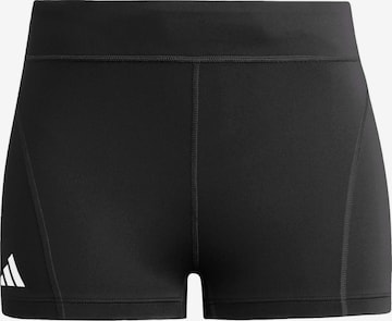 ADIDAS SPORTSWEAR Slim fit Sports trousers 'ADIZERO E BOOTY' in Black: front