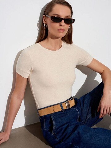 Dilvin Shirt in Beige: front