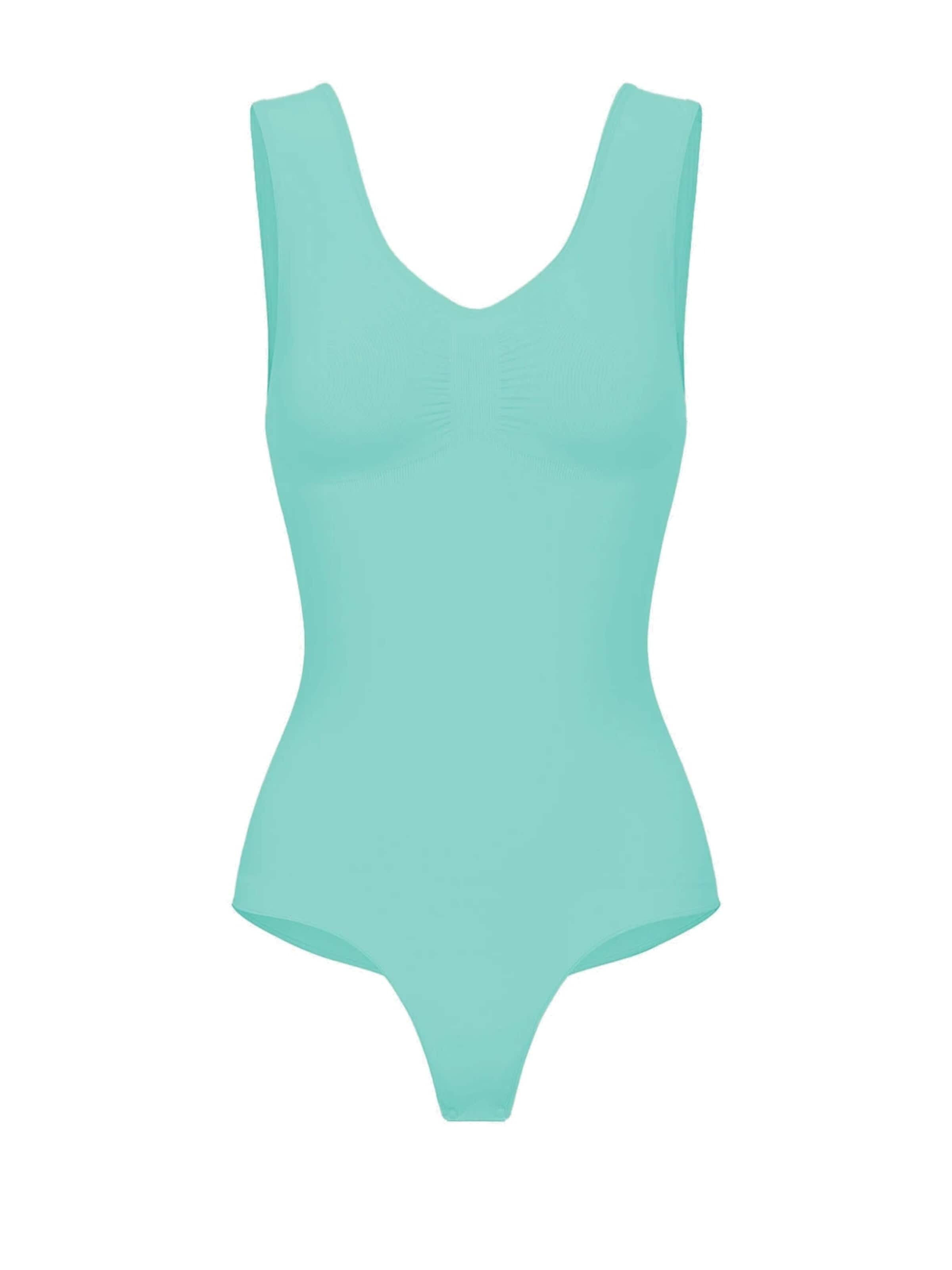 Body modelant 'Tank Bodysuit Sculpting Shapewear mit String' cfab en vert : devant