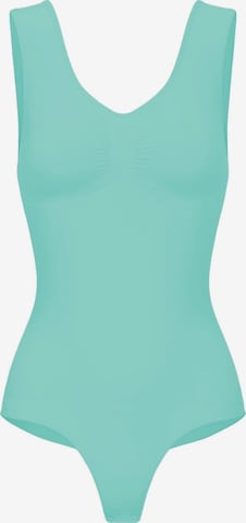 Body modelant 'Tank Bodysuit Sculpting Shapewear mit String' cfab en vert : devant