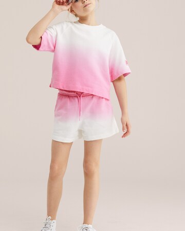 WE Fashion Loosefit Bukser i pink