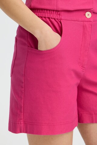 ICHI Loosefit Shorts 'KATE' in Pink