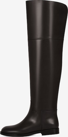 Potamy Overknees in Braun: Vorderseite