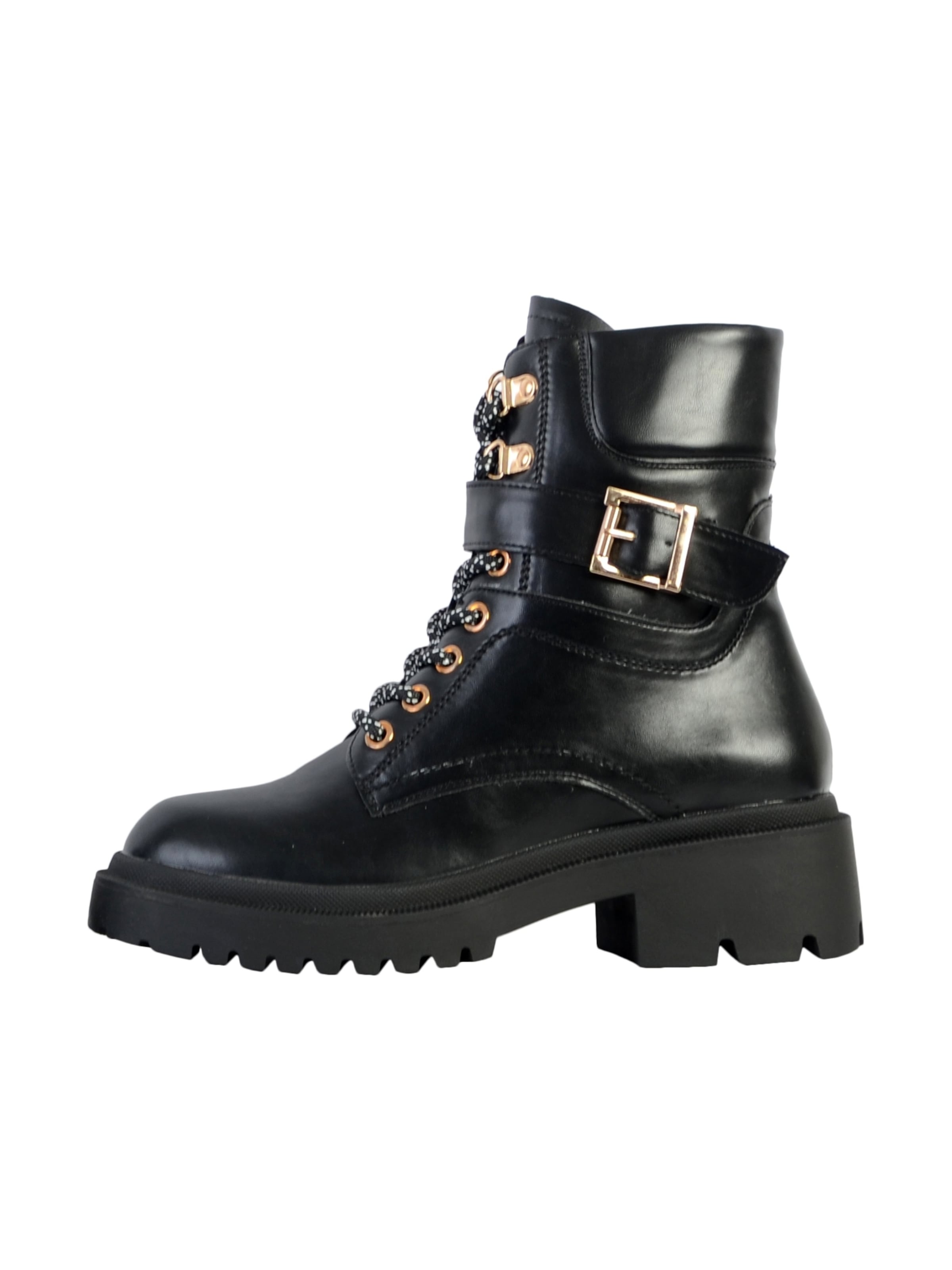 The Divine Factory Ankle Boots‌ in Schwarz: Vorderseite