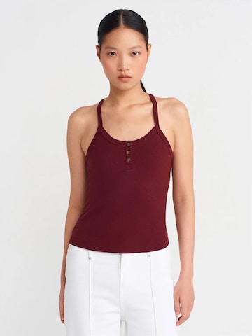 Dilvin - Top em vermelho: frente