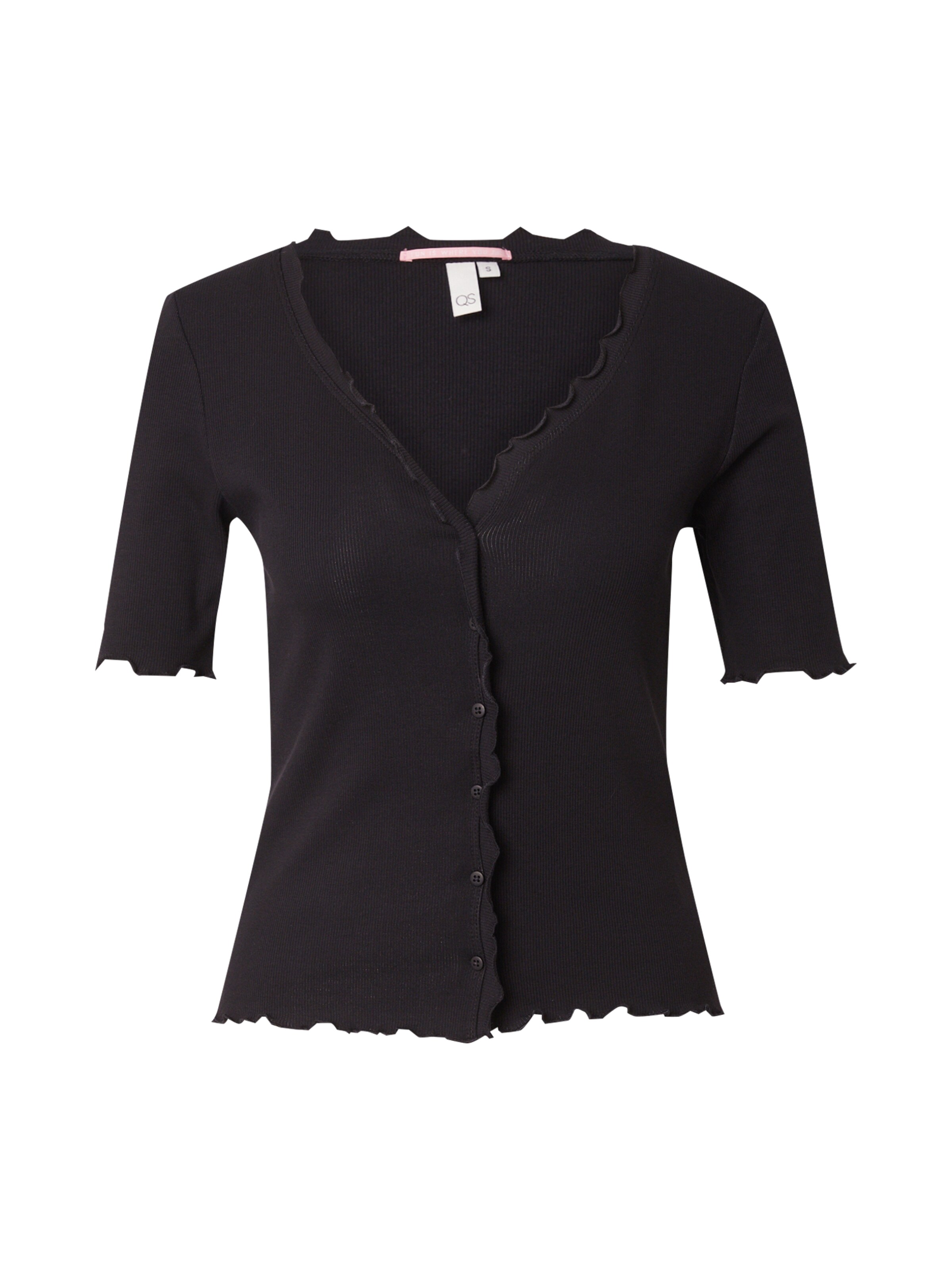 QS Kardigan – černá: přední strana