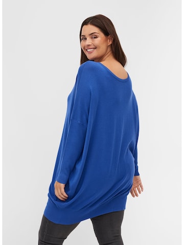 Zizzi Pullover 'CARRIE' in Blau