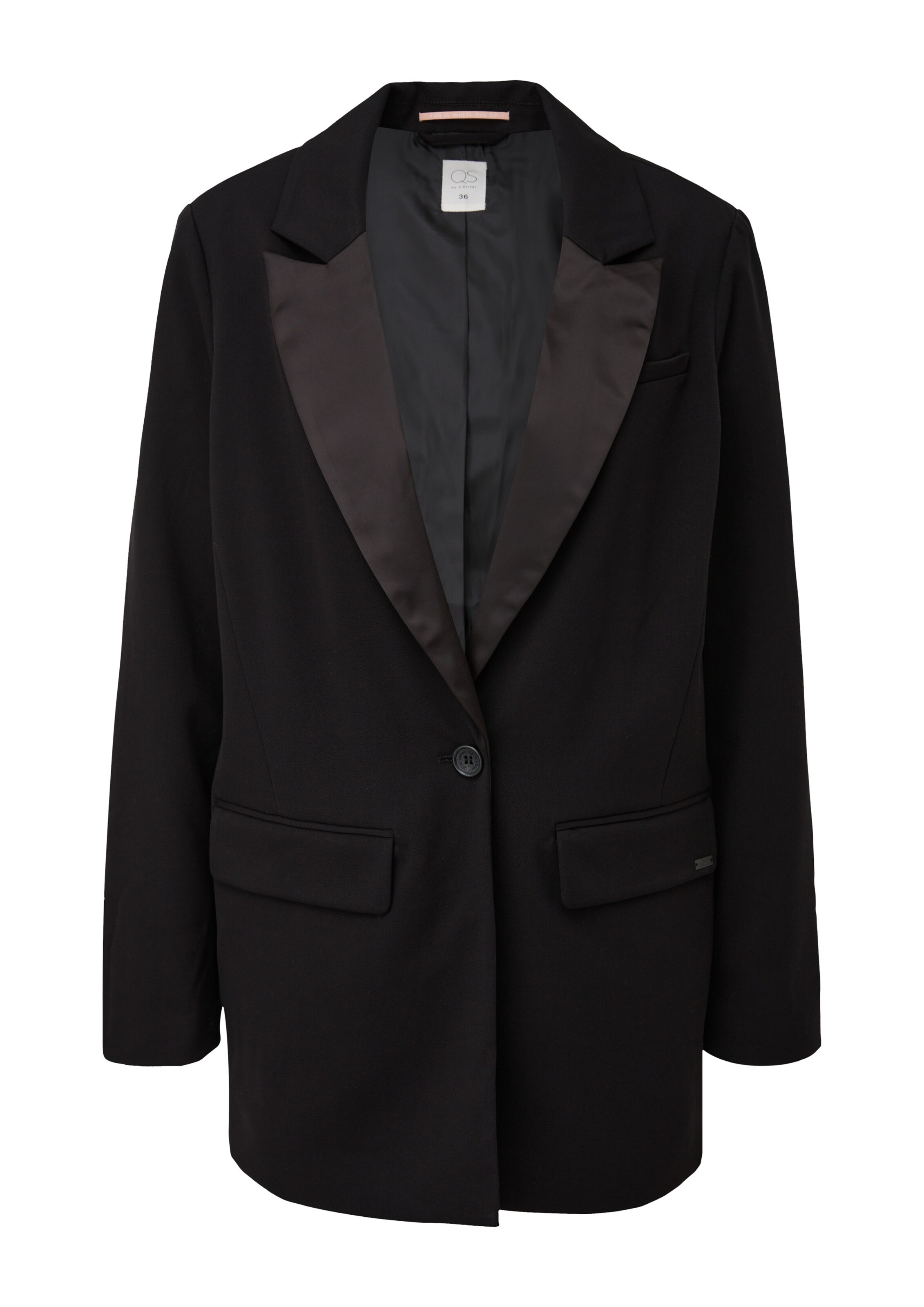 QS Blazer in Black: front