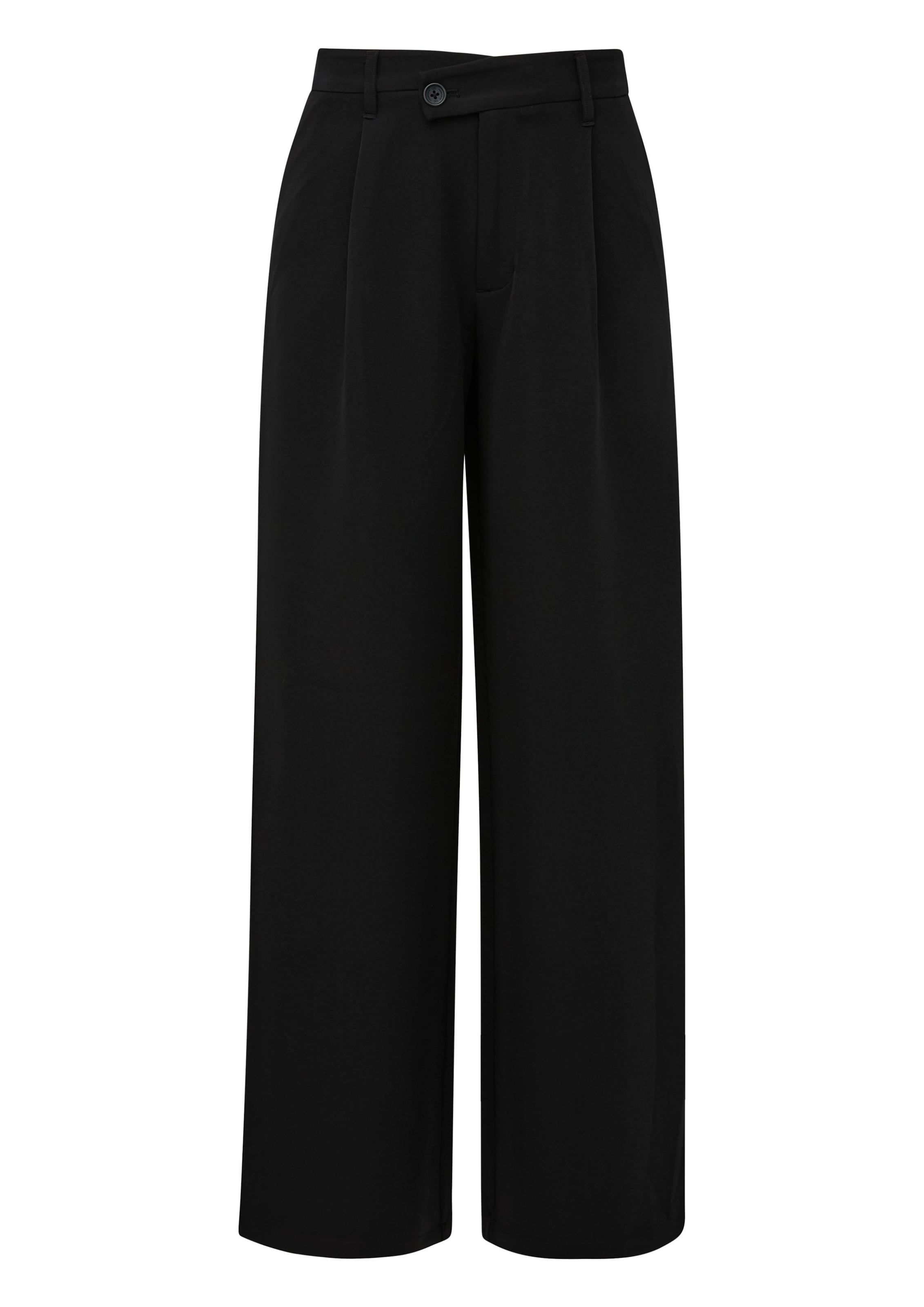 Wide Leg Pantalon QS en noir : devant