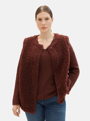 Gilet Tom Tailor Women + en marron