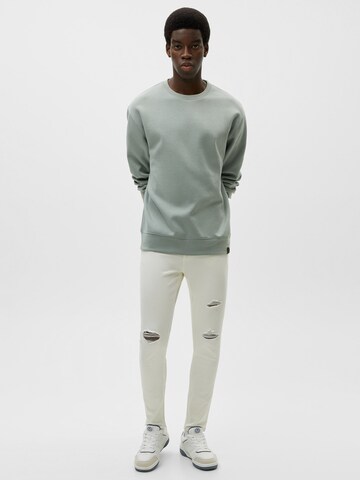 Pull&Bear Regular Jeans in Weiß: Vorderseite