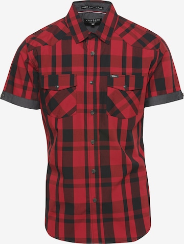 KOROSHI - Slim Fit Camisa em vermelho: frente