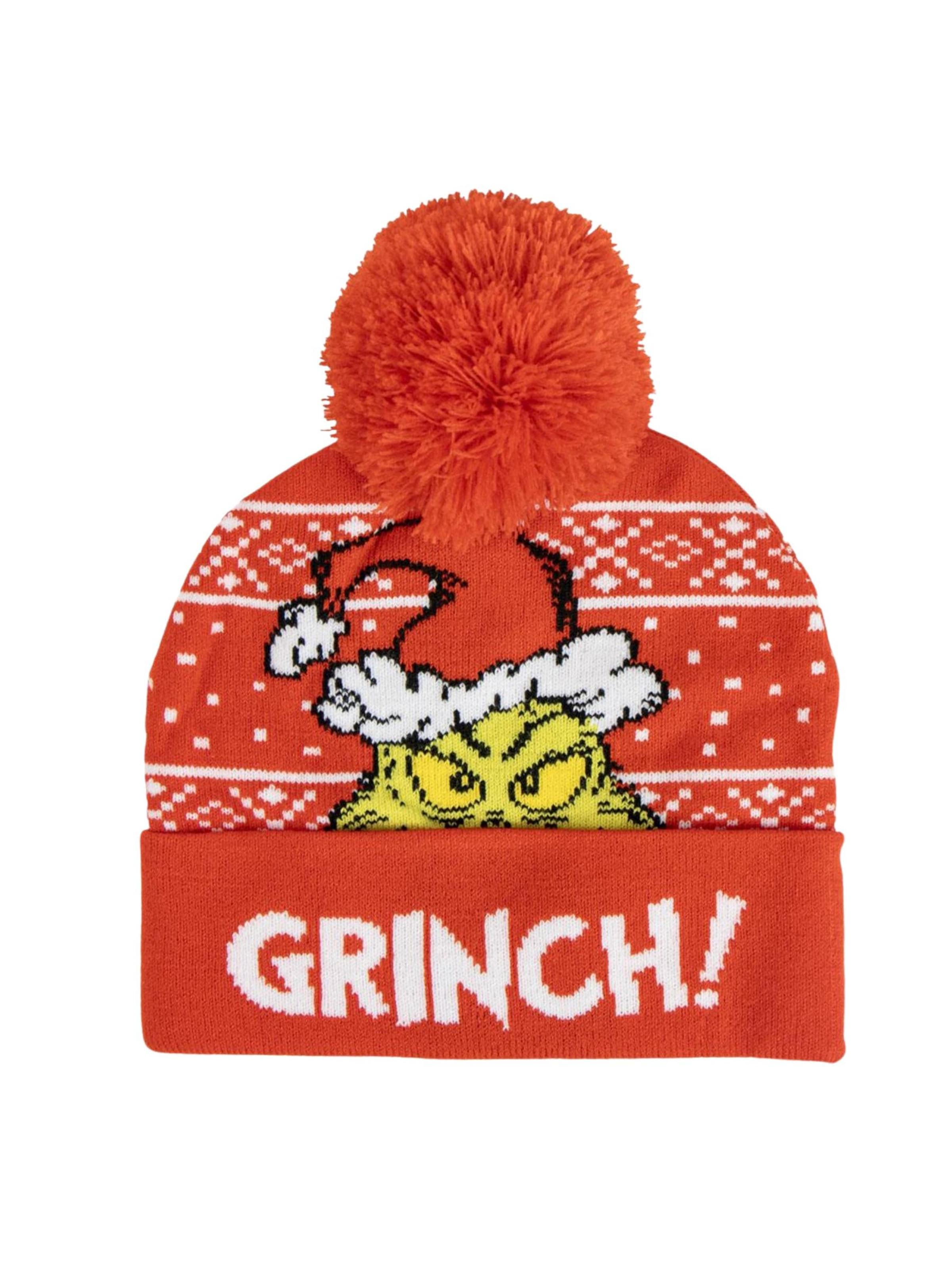 DISNEY Beanie 'Die Grinch Weihnachts-Punkte-Mütze' in Red: front