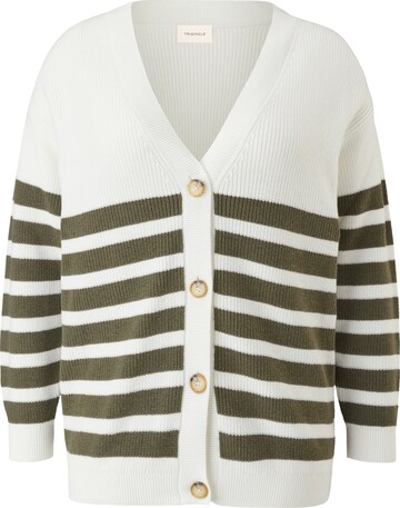 TRIANGLE Knit Cardigan in Beige