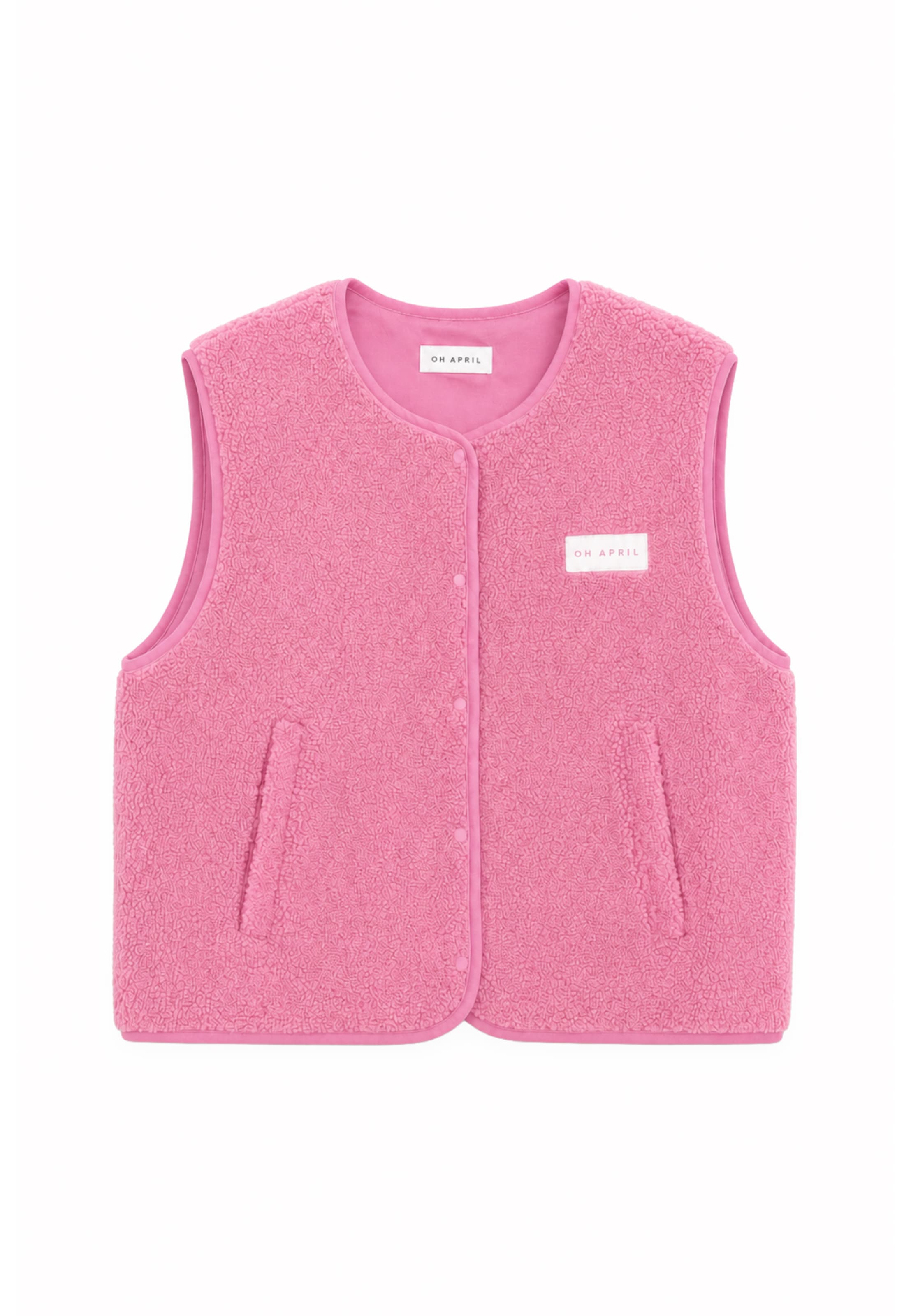 OH APRIL - Colete 'Magnolia' em rosa: frente