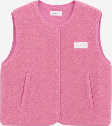 OH APRIL - Colete 'Magnolia' em rosa: frente