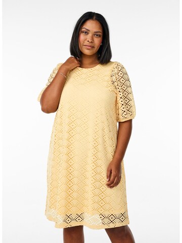 Zizzi Summer dress 'VKAJA' in Yellow: front