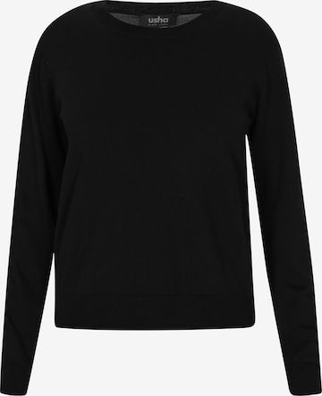 usha BLACK LABELPulover - crna boja: prednji dio