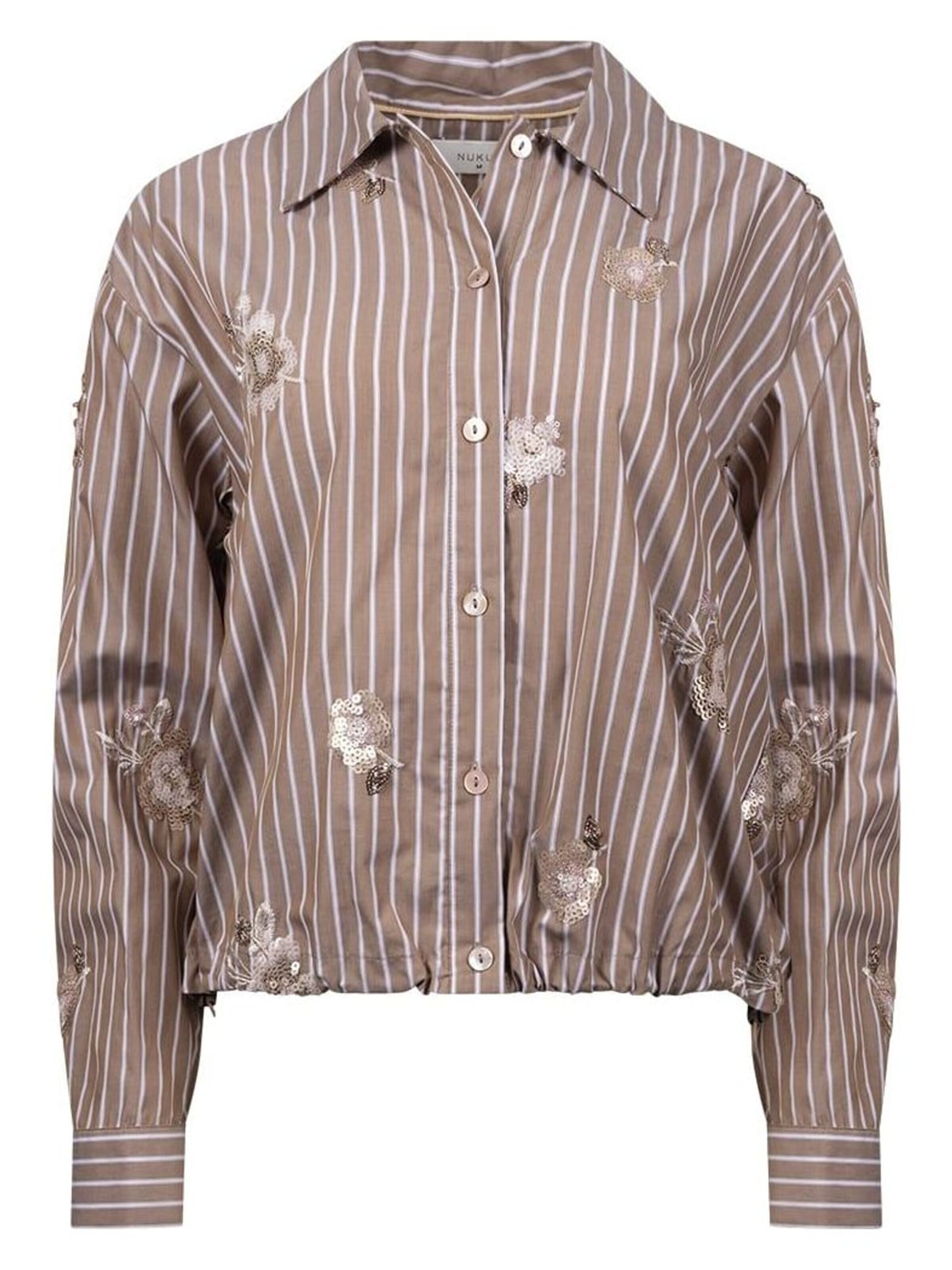 nukus Blouse 'Newport' in Bruin: voorkant