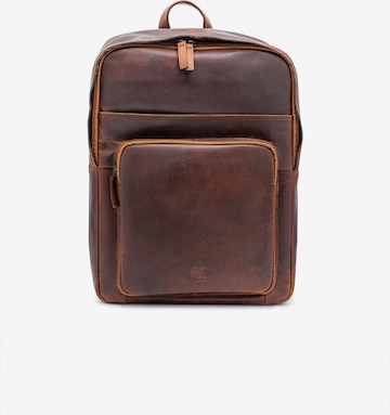 Pylos59 Backpack 'Pinnacles' in Brown: front