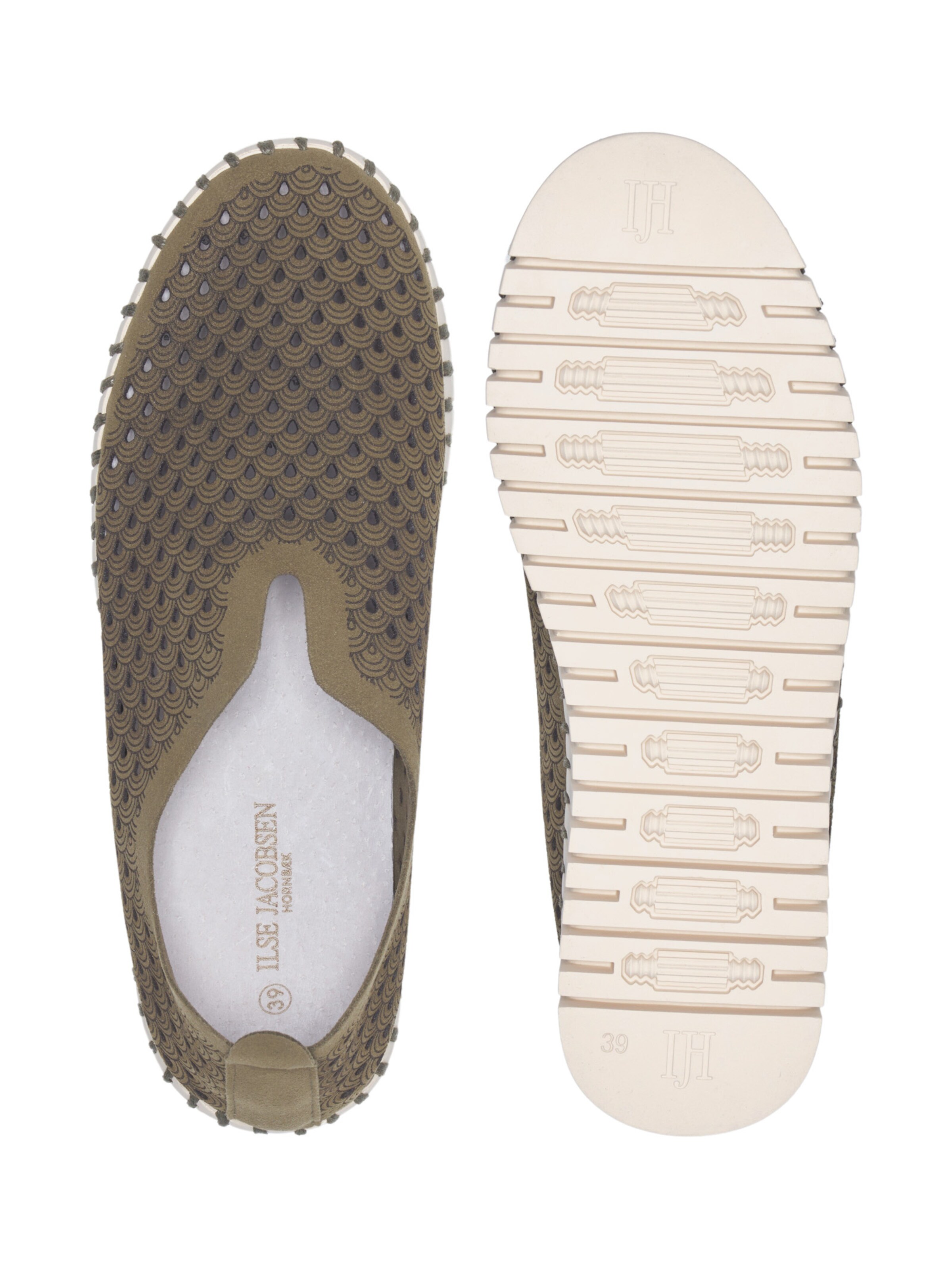 Slip on 'Tulip' ILSE JACOBSEN en vert