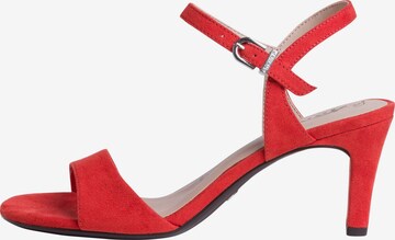 Sandalo con cinturino di TAMARIS in rosso
