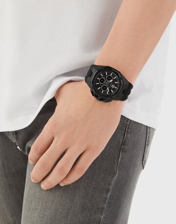 Philipp Plein Watches Analoguhr in Schwarz: Vorderseite