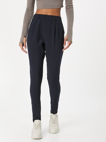 Kaffe - Skinny Pantalón plisado 'Jillian' en azul: frente