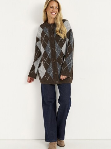 Cellbes of Sweden Gebreid vest in Bruin