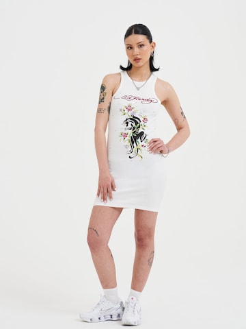 Ed Hardy Платье-футляр в Белый