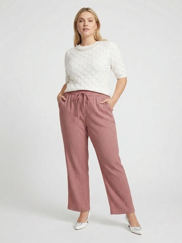 Guido Maria Kretschmer Curvy Regular Housut 'Francesca' värissä vaaleanpunainen