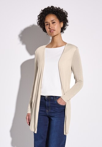 STREET ONE Knit Cardigan in Beige: front