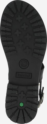 TIMBERLAND T-Bar Sandals in Black