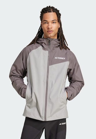 ADIDAS TERREX Jacke 'Multi 2L' in Grau: Vorderseite