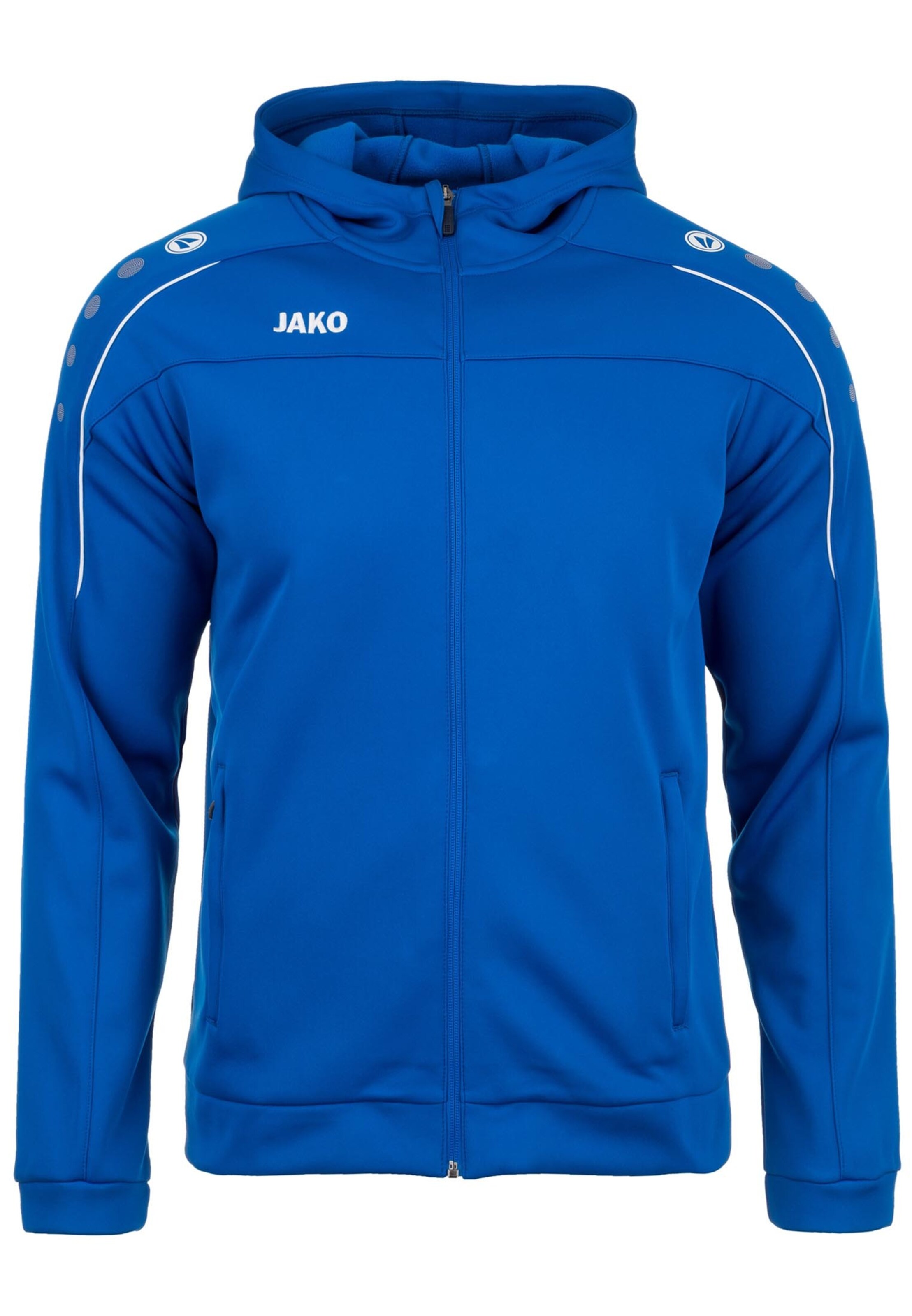 JAKO Sportsweatjacke 'Classico' in Blau: Vorderseite