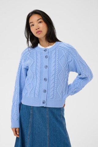 Part Two Gebreid vest 'Zayra' in Blauw: voorkant