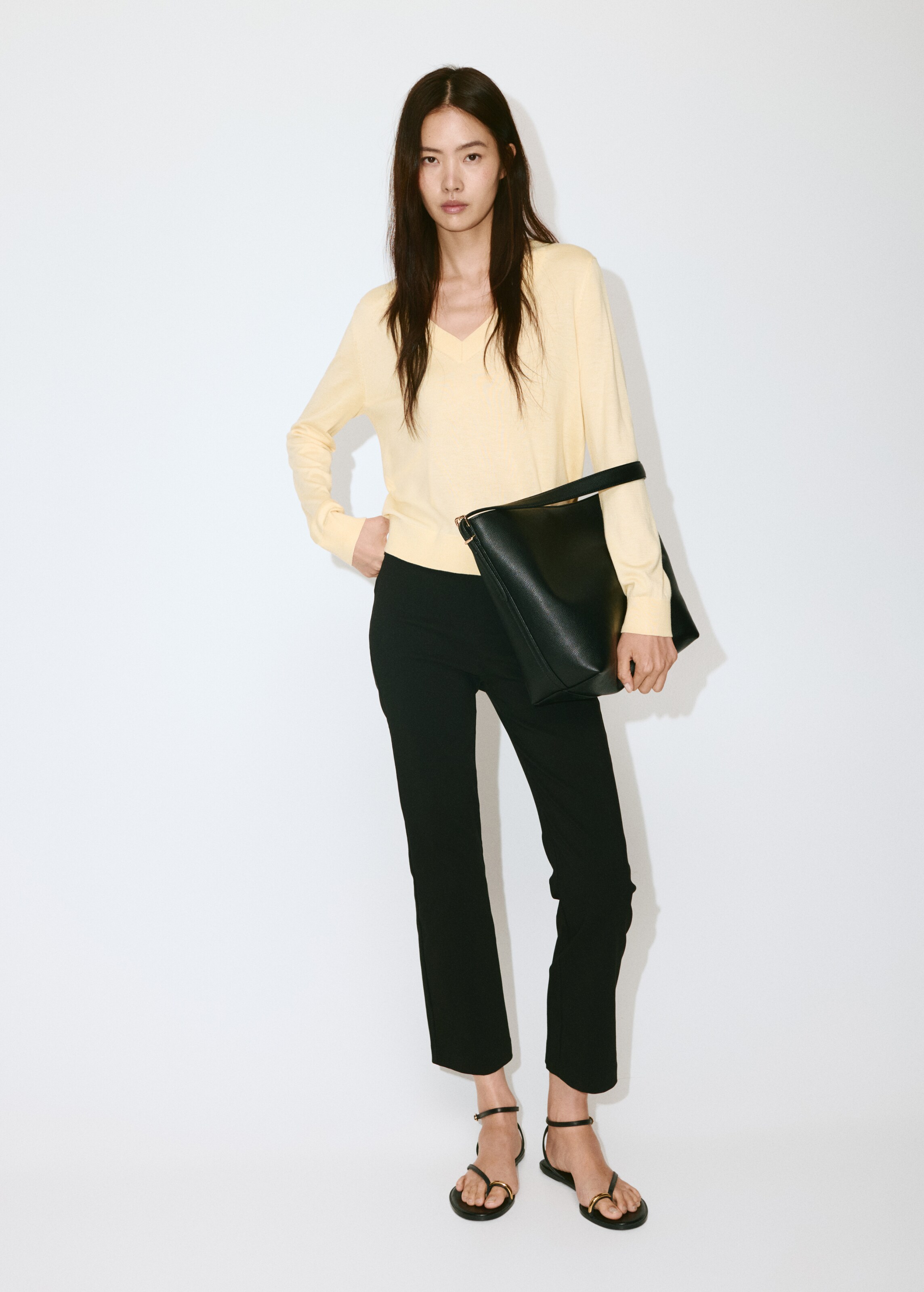 MANGO Sweater 'LUCCAV' in Yellow