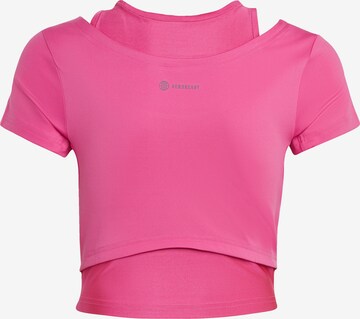 ADIDAS SPORTSWEAR Performance Shirt 'Aeroready' in Pink