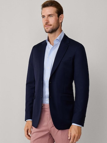 Hackett London Slim fit Suit Jacket 'Hopsack' in Blue
