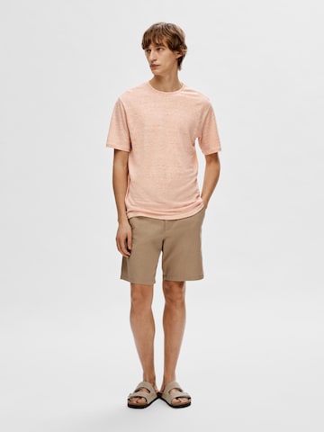 SELECTED HOMME T-shirt 'Bet' i rosa
