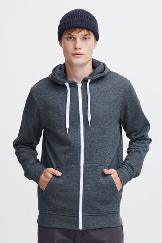 !Solid Zip-Up Hoodie 'Olli' in Blue: front